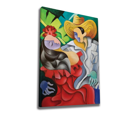 Tablou decorativ, WY213 (70 x 100), 50% bumbac / 50% poliester, Canvas imprimat, Multicolor