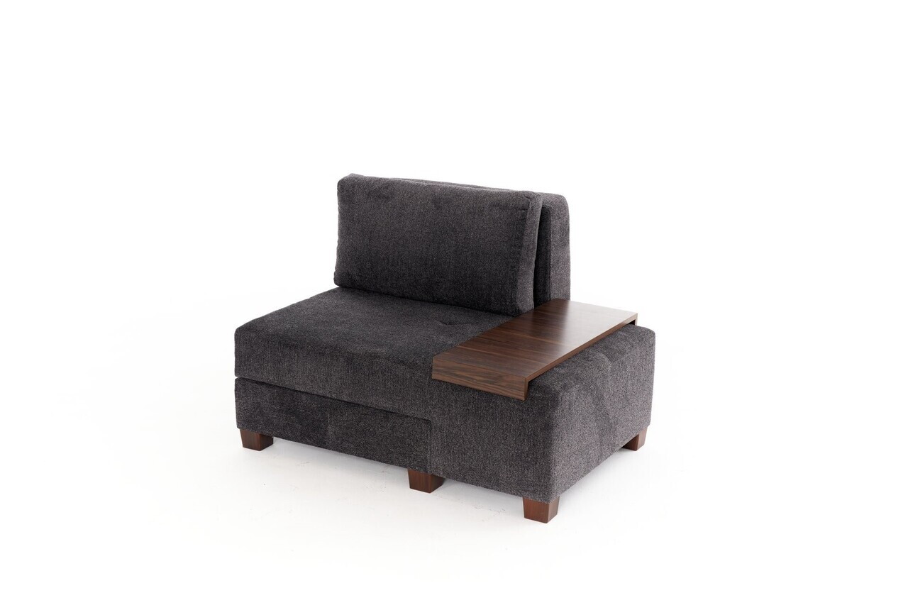 Fotoliu extensibil, Atelier del Sofa, 613LFS1171, Antracit — imaginea 5
