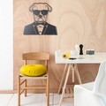 Decoratiune de perete, Bodyguard, Metal, Dimensiune: 42 x 50 cm, Negru