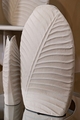 Vaza decorativa Dune High, Mauro Ferretti, 26x11x41 cm, fier, crem