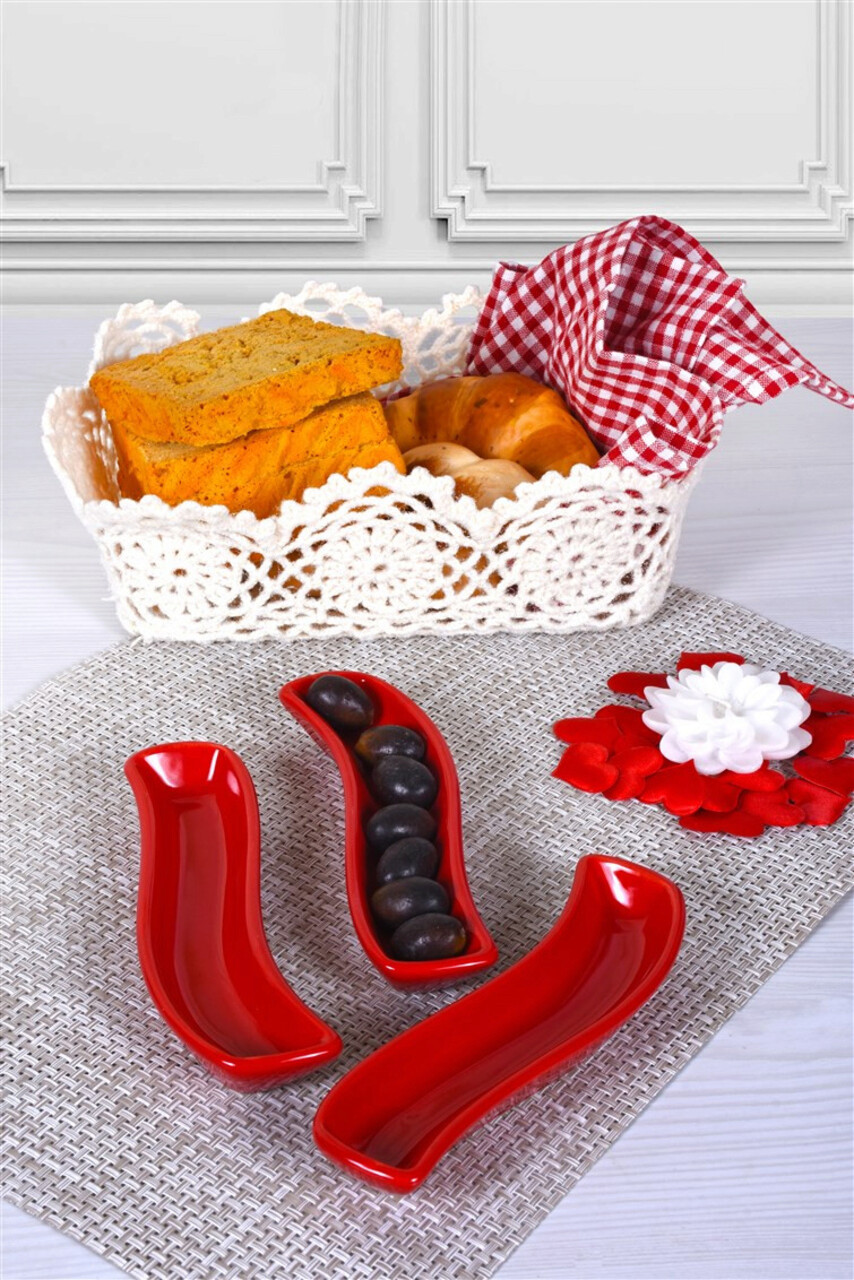 Set farfurii Hermia 275KRM1119 Rosu