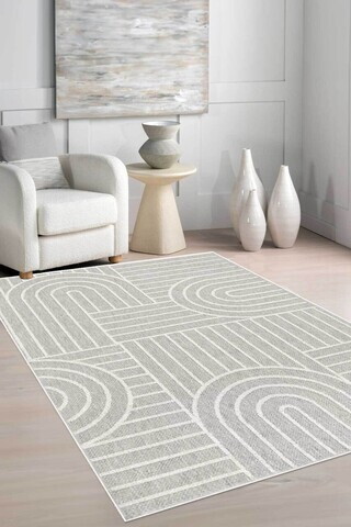 Covor, CLR-7213-11, 100x150 cm, Poliester, Gri