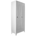 Dulap de depozitare cu incuietoare, Shelvoria, Js1028, 87x185x37 cm, Otel, Gri deschis