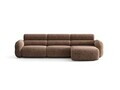 Coltar dreapta 4 locuri, Neo, Micadoni Home, 305x165x83 cm, tesatura Chenille Silencio, maro