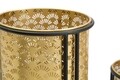 Set 2 suportui pentru ghivece Glissy, Mauro Ferretti, Ø 21x40 cm, fier, auriu