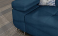 Coltar extensibil dreapta 4 locuri ELTAP, Armd-39, Armando, 289x203x85 cm, lemn/poliester, albastru inchis