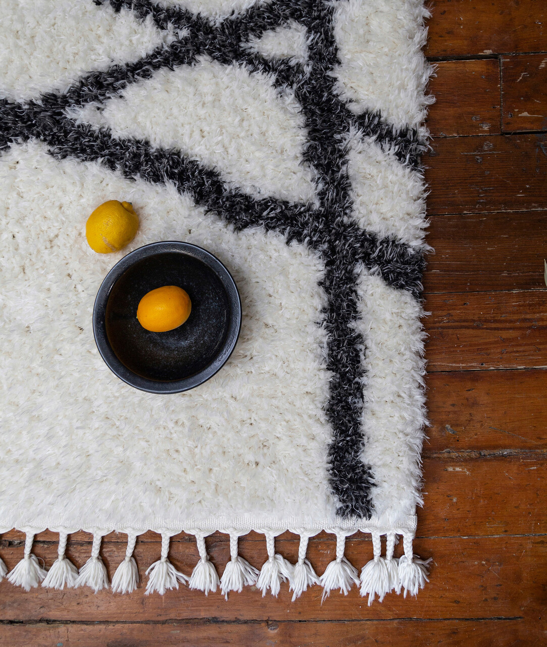 Covor, 2991A , 80x150 cm, Poliester, Alb / Antracit - 2 | YEO