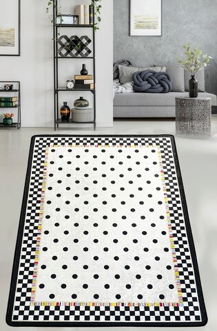 Covor de hol, la punta djt , 80x100 cm, 50% catifea/50% poliester, multicolor