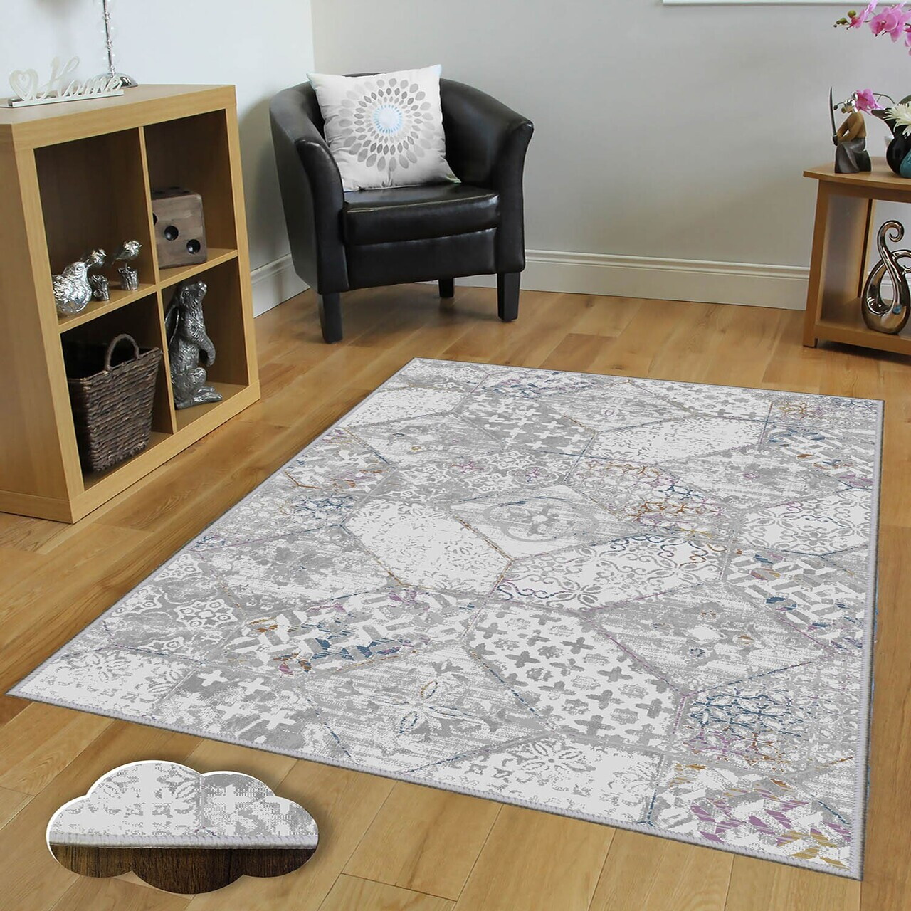 Covor Eexfab1192 100x150 cm Poliester Multicolor