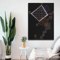 Tablou decorativ, 70100KANDINSKY020, Canvas, Lemn, Multicolor