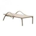Sezlong, Cala, 190 x 76 x 60 cm, aluminiu/ratan, bej