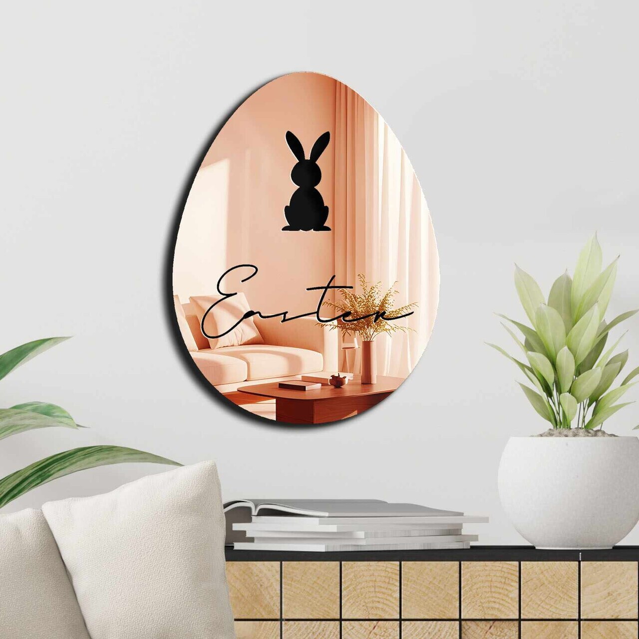 Oglinda decorativa, EAS006ROSEGOLD, Baza din 100% EVA (Grosime: 10 mm), Auriu roz — imaginea 3