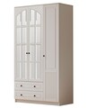 Dulap pentru haine, Rabi, Rb-111, 105x210x52 cm, Alb mat