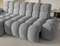 Coltar extensibil dreapta 3 locuri ELTAP, Ceedro, 283x165x98 cm, lemn/poliester, gri deschis