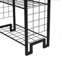 Corp biblioteca, Puqa Design, Kane, 30x60x156 cm, Metal, Negru
