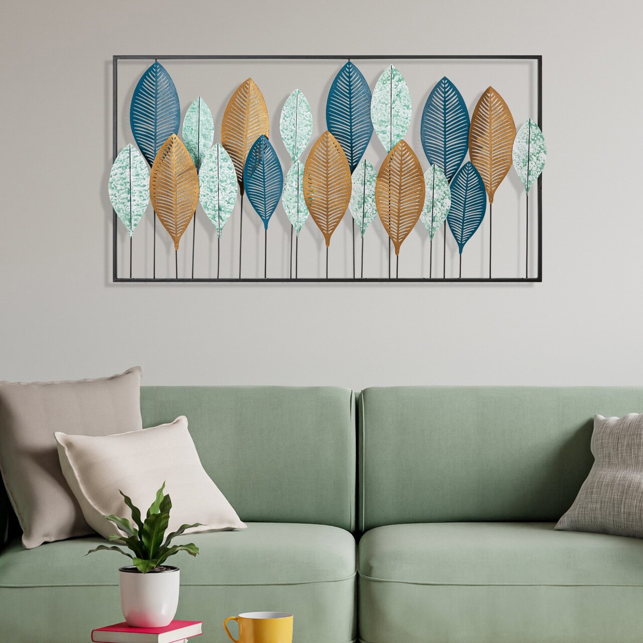 Decoratiune de perete, Bilge, Dimensiuni: 115 x 3 x 60 cm, Multicolor - view 3