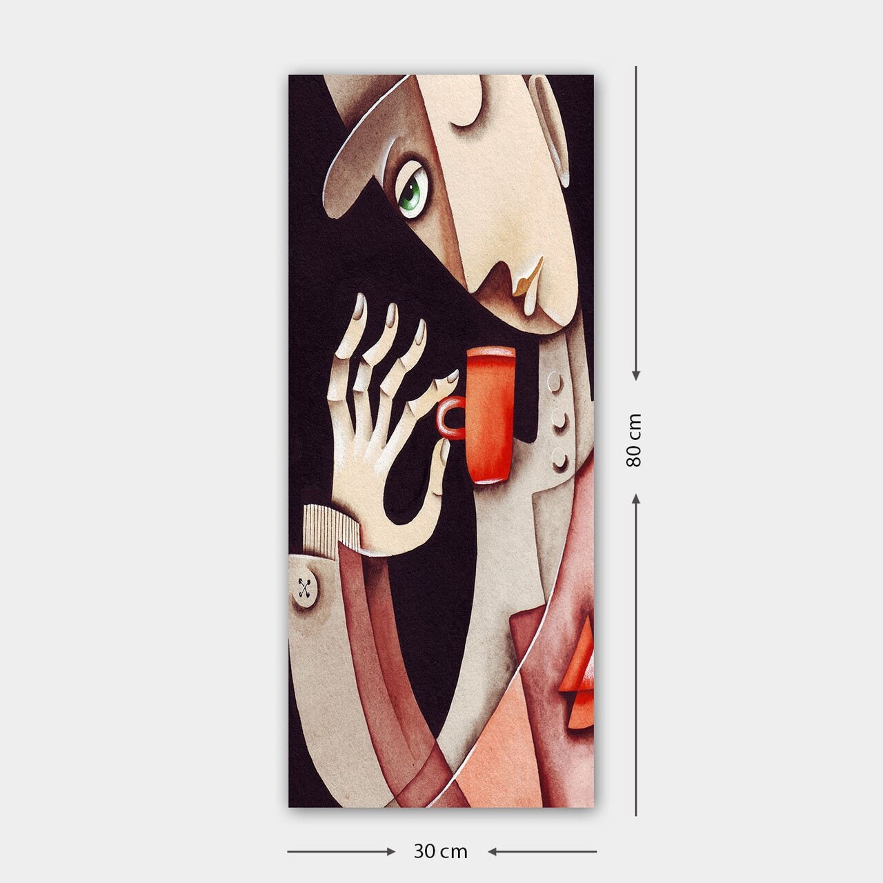 Tablou decorativ, DKY19758034_3080, 30 x 80 cm, Multicolor - view 2