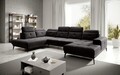 Coltar stanga 6 locuri ELTAP, LT-10LU, Bretan, 350x205x107 cm, lemn/poliester, negru