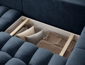 Coltar extensibil stanga 4 locuri ELTAP, Bon-14, Bonett, 250x175x92 cm, lemn/poliester, albastru inchis