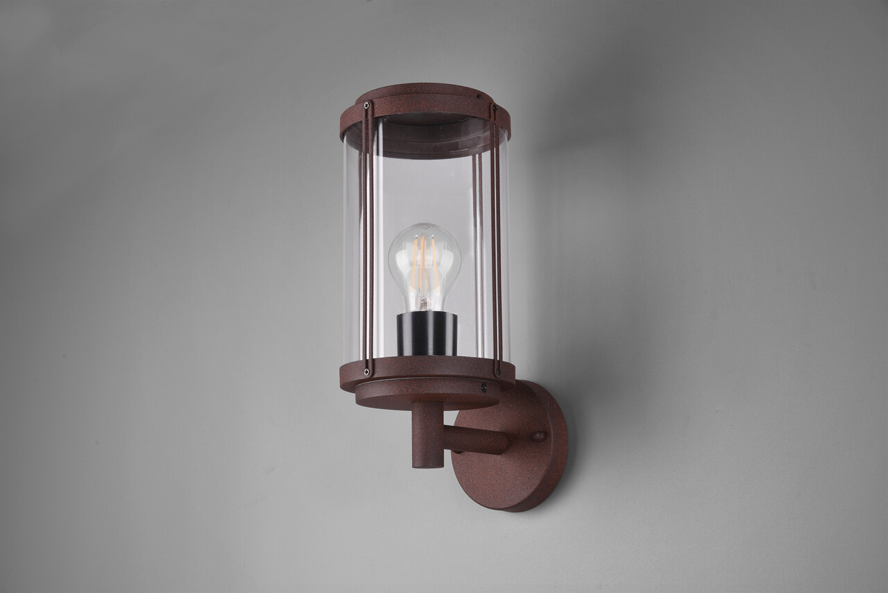 Lampa de gradina Tanaro, TRIO, 14.5x32.5 cm, 40W, 1x E27, aluminiu, ruginiu