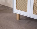 Bufet, Wolina, Bohem, 90x105x41 cm, MDF , Alb / Stejar