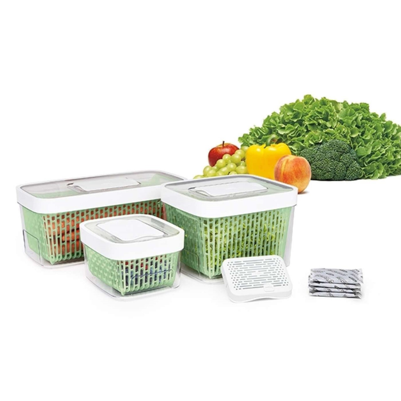 Recipient pentru pastrarea alimentelor 20 x 21,3 x 15,3 cm, 4 L, "GreenSaver" - OXO - imagine 8