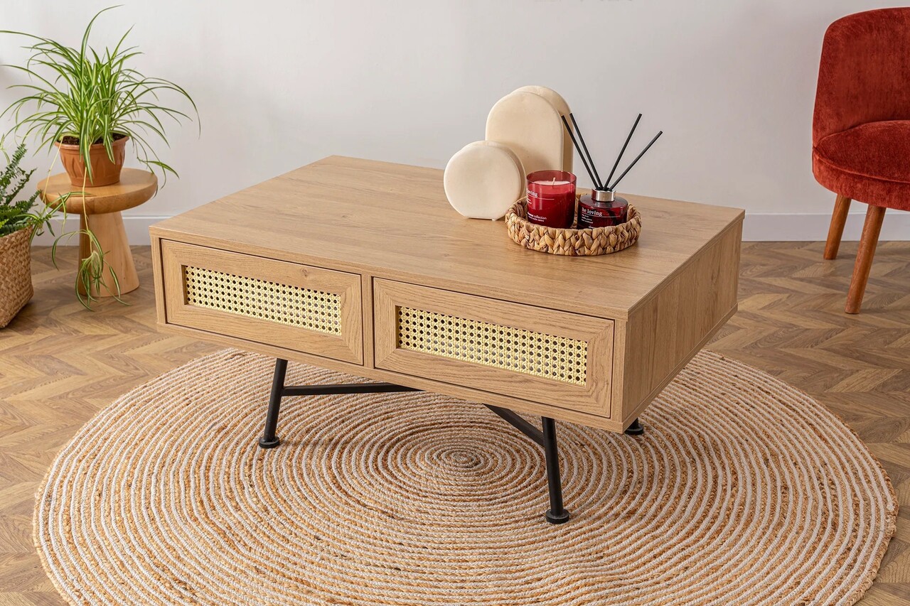 Masuta de cafea, Howard, Nala 4, 90x44x60 cm, PAL, Natural - 1 | YEO