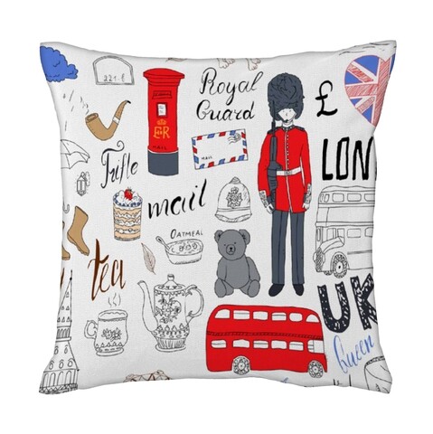 Perna decorativa uk, heinner, 40x40, bumbac, multicolor