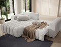 Coltar extensibil stanga 4 locuri ELTAP, Bon-223, Bonett, 250x175x92 cm, lemn/poliester, alb murdar