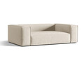 Canapea 3 locuri, Nuria-88, Micadoni Home, 210x110x72 cm, catifea, bej