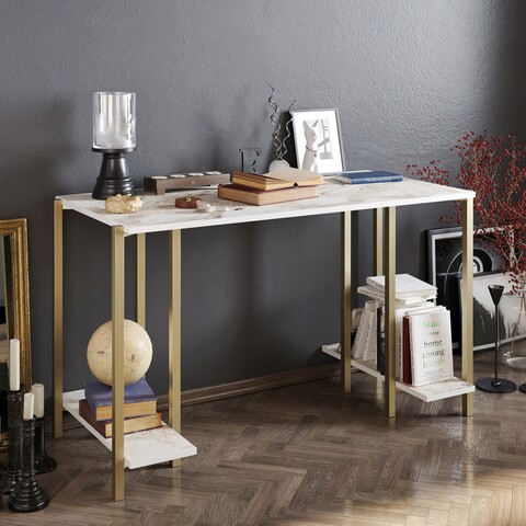 Birou, Hadley, Reader, 125×73.8×60 cm, Aur alb Hadley
