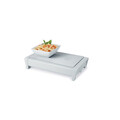 Plita cu lumanari pentru incalzit mancare, Brabantia, White, 35.7x18.8x8 cm, otel/aluminiu, alb