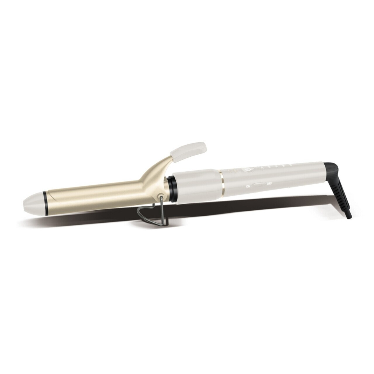 Ondulator de par Fashion TV, Matte Cream-Gold, 50-55W, 200°C, 5 trepte de temperatura, crem - imagine 2