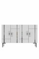Consola, Hanah Home, Ilay 120, 120x75x32 cm, Alb / Argintiu