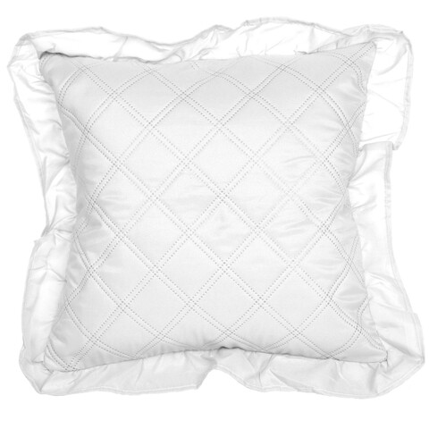 Fata de perna Ruffy Biala, Fashion Goods, 40x40 cm, microfibra, alb