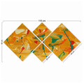 Set 4 tablouri decorative, 4MDF3582425, MDF, Imprimat UV, Multicolor