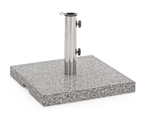 Baza pentru umbrela de gradina, Stein, Bizzotto, 25 kg, 45×45 cm, stalp Ø28-38 mm, granit Bizzotto