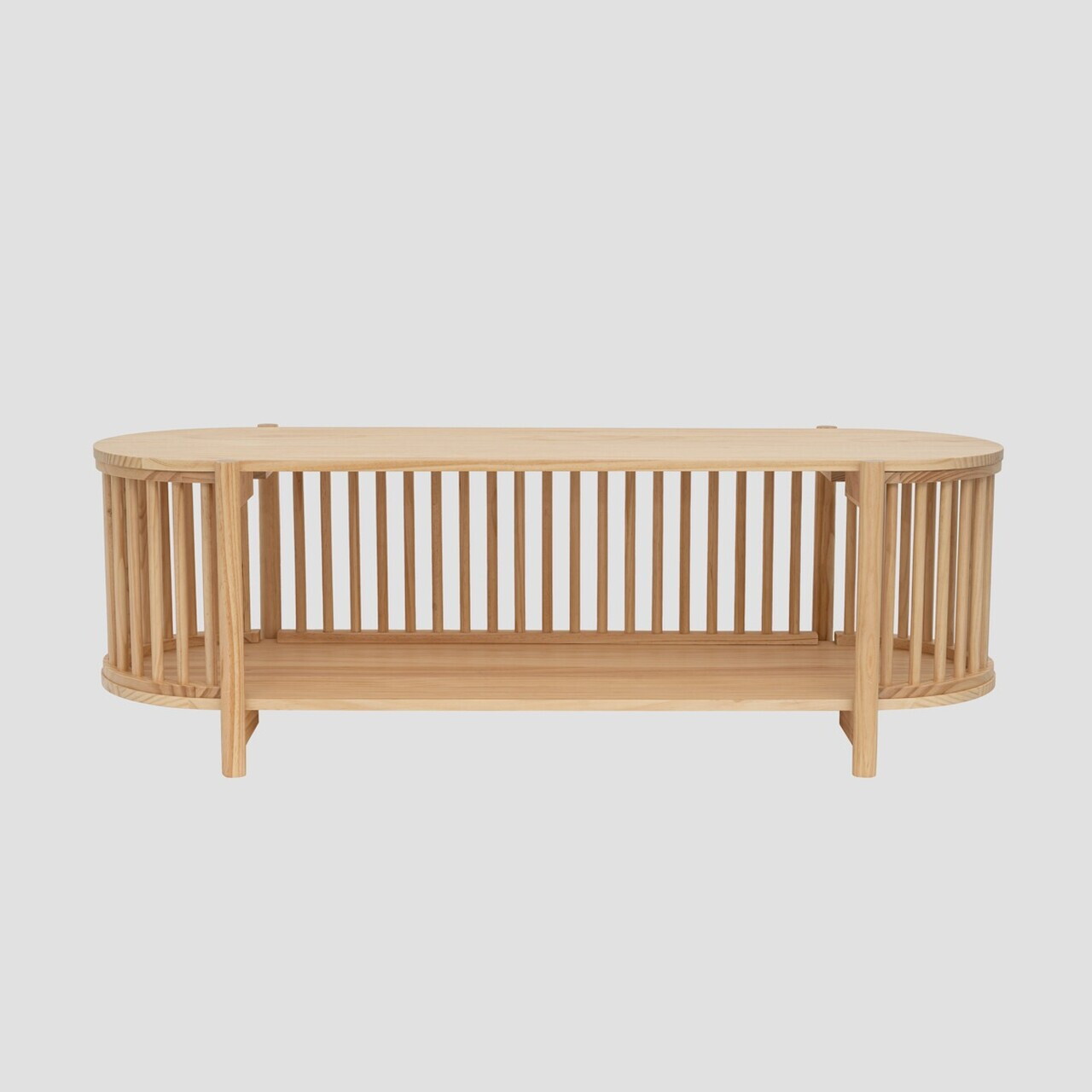 Comoda TV Vox, Homla, 120x40x40 cm, lemn, natur