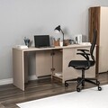 Birou, Arnetti, Akser, 180x73.8x47 cm, PAL, Nuc deschis / Bej