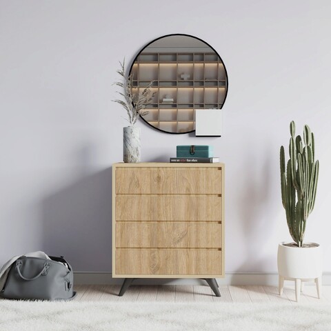 Dulap, mod design, suvera, 70x86x40 cm, stejar