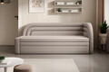 Canapea extensibila brat dreapta 3 locuri, ELTAP, Fabillo, 223x86x80 cm, lemn/poliester, bej