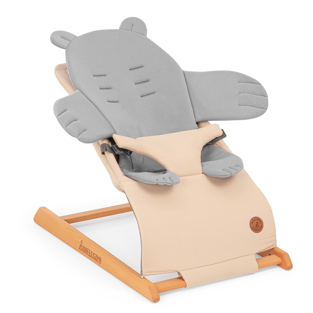 Perna universala copii Baby Pad, Wallxpert, Teddy Bear, Poliester, Gri - view 7