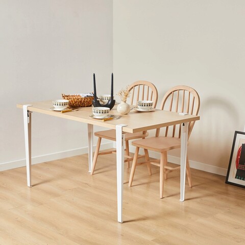 Masa, Logg, Eurotas, 120x75x60 cm, Lemn/Alb Logg