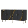 Consola, Olivia, Hook KB150, Antracit / Aur