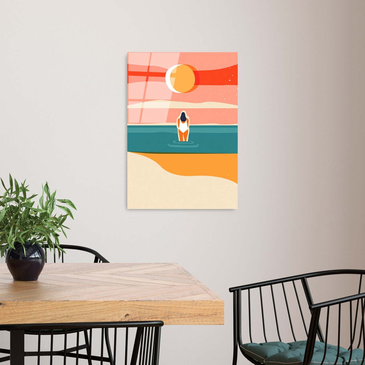 Tablou decorativ, UV-913, Dimensiune: 45 x 65 cm, Multicolor — imaginea 2