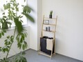 Cos pentru rufe Ecori, Wenko, 57.5x35x152 cm, bambus/poliester/polietilena, negru/natur