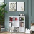 Corp biblioteca, Hanah Home, HC121, 90x90x20 cm, Alb