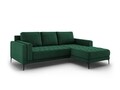 Coltar dreapta, Orrino, Mazzini Sofas, 4 locuri, 242x164x82 cm, catifea, verde bottle