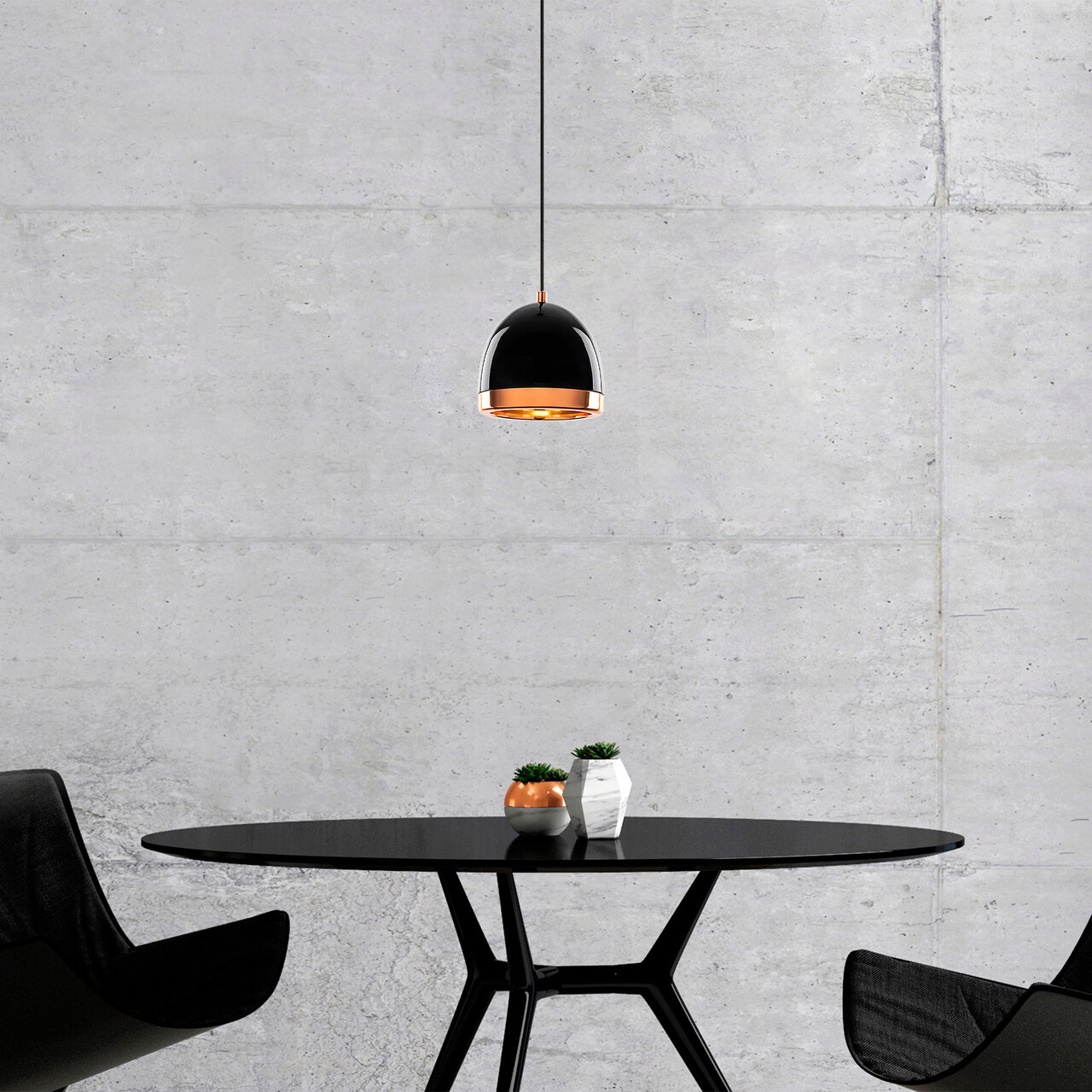 Lustra, Fulgor, 942FLG1133, Metal, Negru