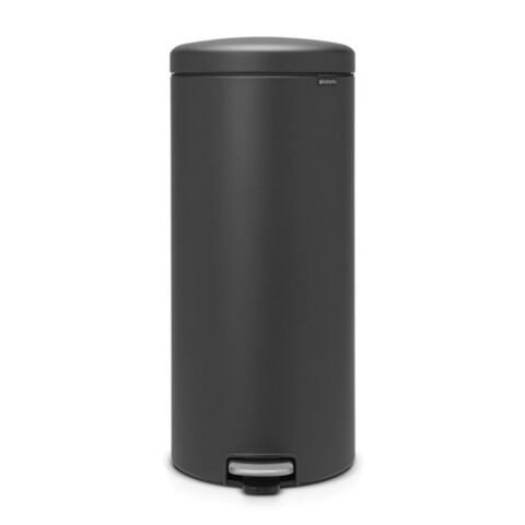 Cos de gunoi cu pedala, Brabantia, NewIcon Mineral Infinite Grey, 30 L, 38x29.3x67.9 cm, otel, gri